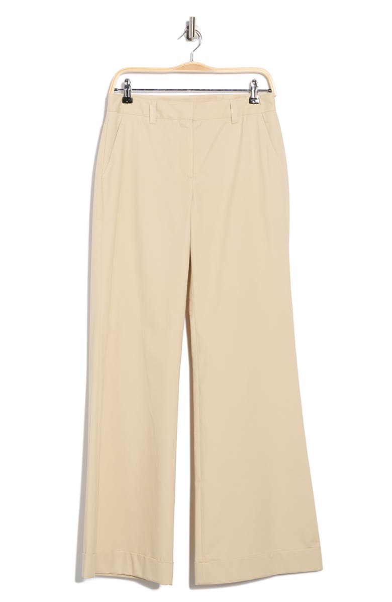TWP Howard Cuffed Wide Leg Pants, Alternate, color, Gravel
