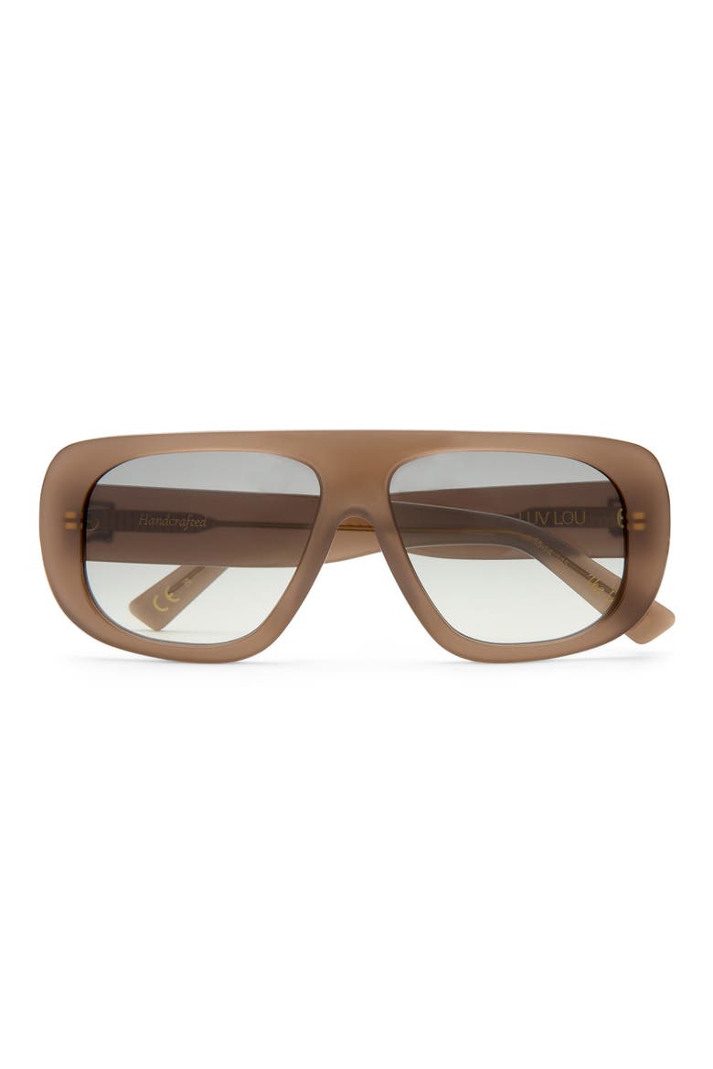The Dionne 55mm Aviator Sunglasses, Main, color, MUSHROOM