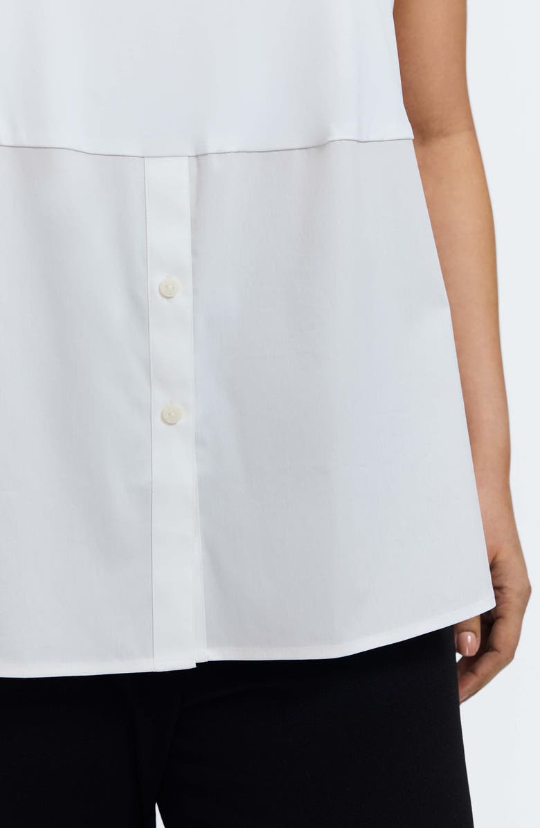 Foxcroft Jessie Layer Sleeveless Top, Alternate, color, White