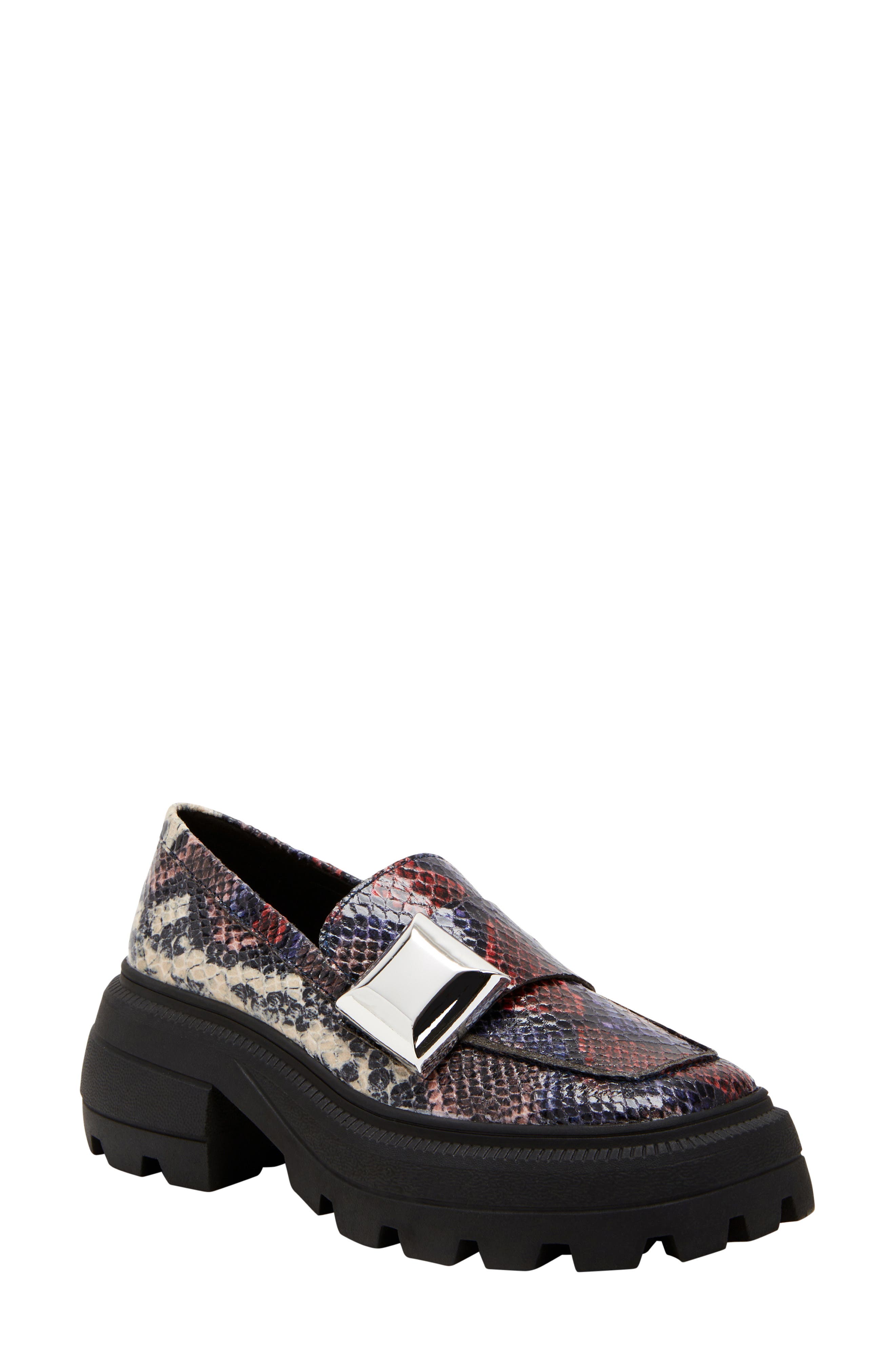The Geli Combat Loafer, Main, color, RED MULTI