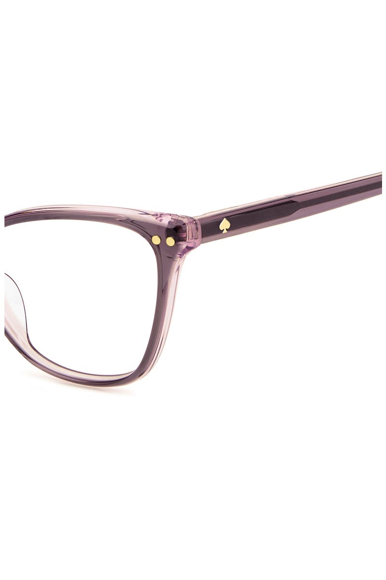 elora 50mm cat eye reading glasses, Alternate, color, CRYSTAL GREY