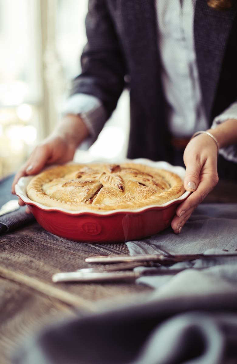 Emile Henry Modern Classic Pie Dish, Alternate, color, Rouge