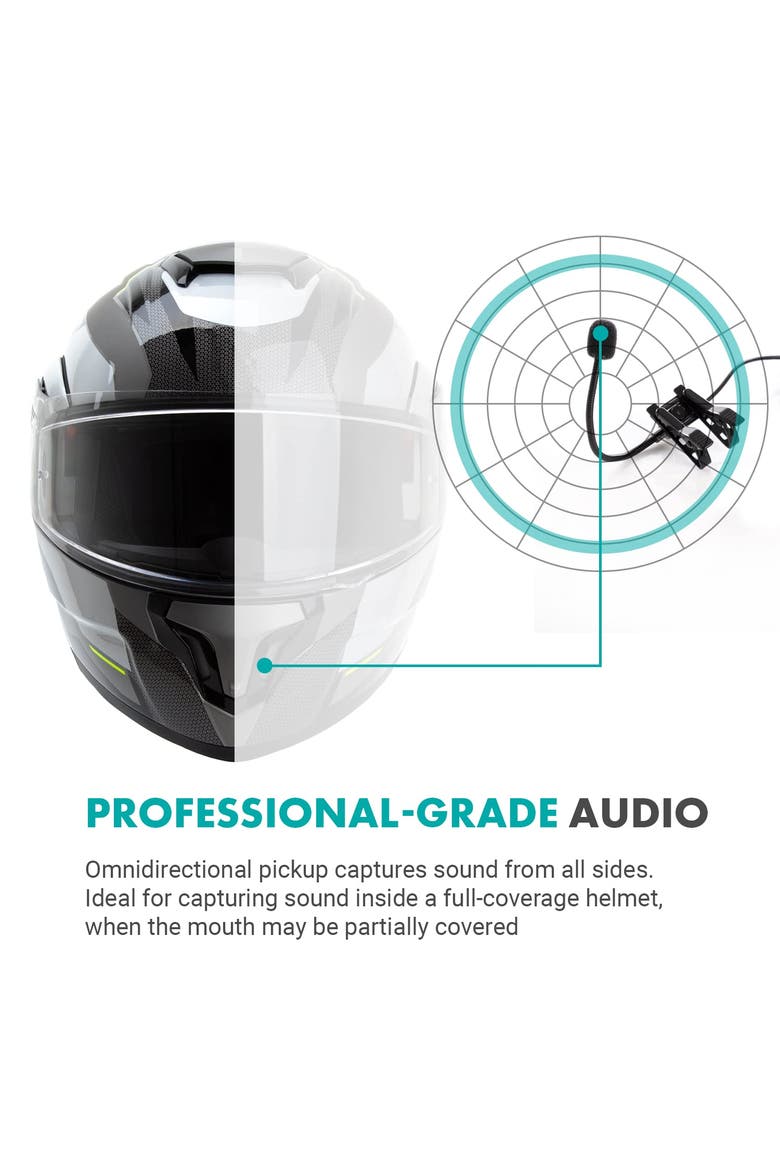 ACM400 Flexible Gooseneck Omnidirectional Microphone for Motovlogging, Alternate, color, Black