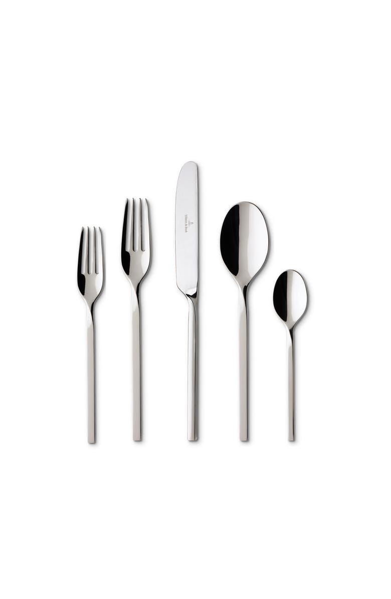 Villeroy & Boch NewWave 20 Piece Place Setting Flatw, Alternate, color, Silver/Platinum