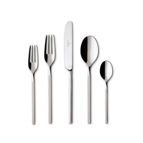 Villeroy & Boch Newwave 20 Piece Place Setting Flatw In Silver/platinum
