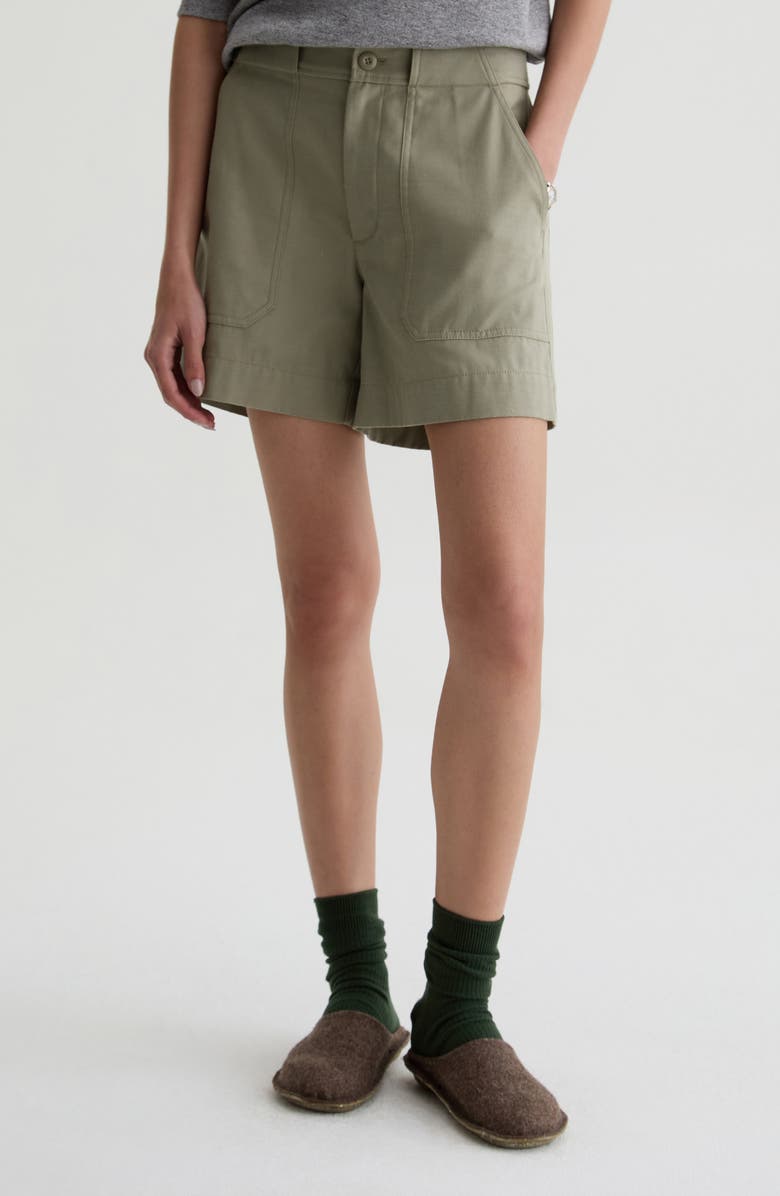AG Century Stretch Cotton Shorts, Main, color, 