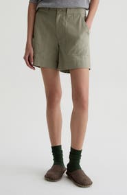 AG Century Stretch Cotton Shorts