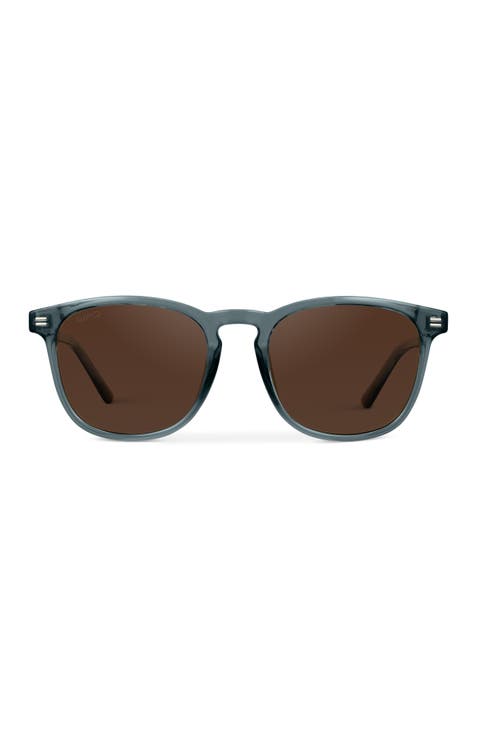 Nick - 51mm Polarized Rounded Square Sunglasses