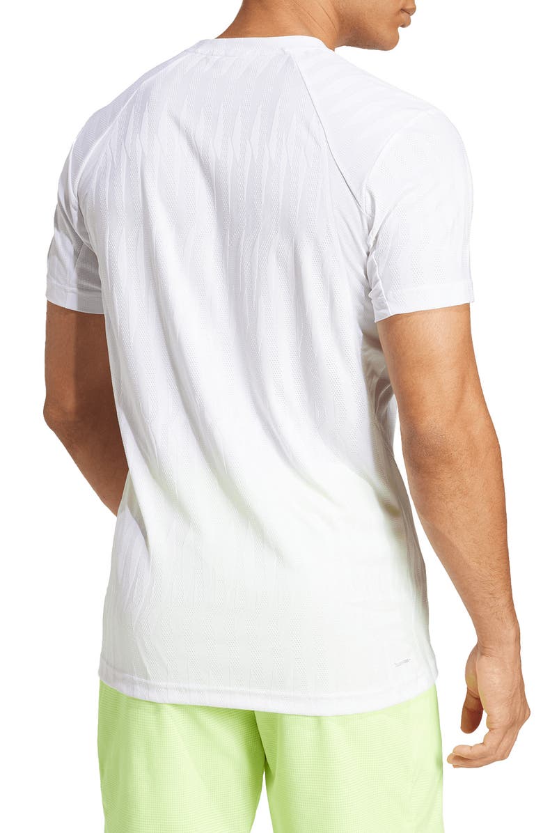adidas FreeLife Tennis T-Shirt, Alternate, color, White