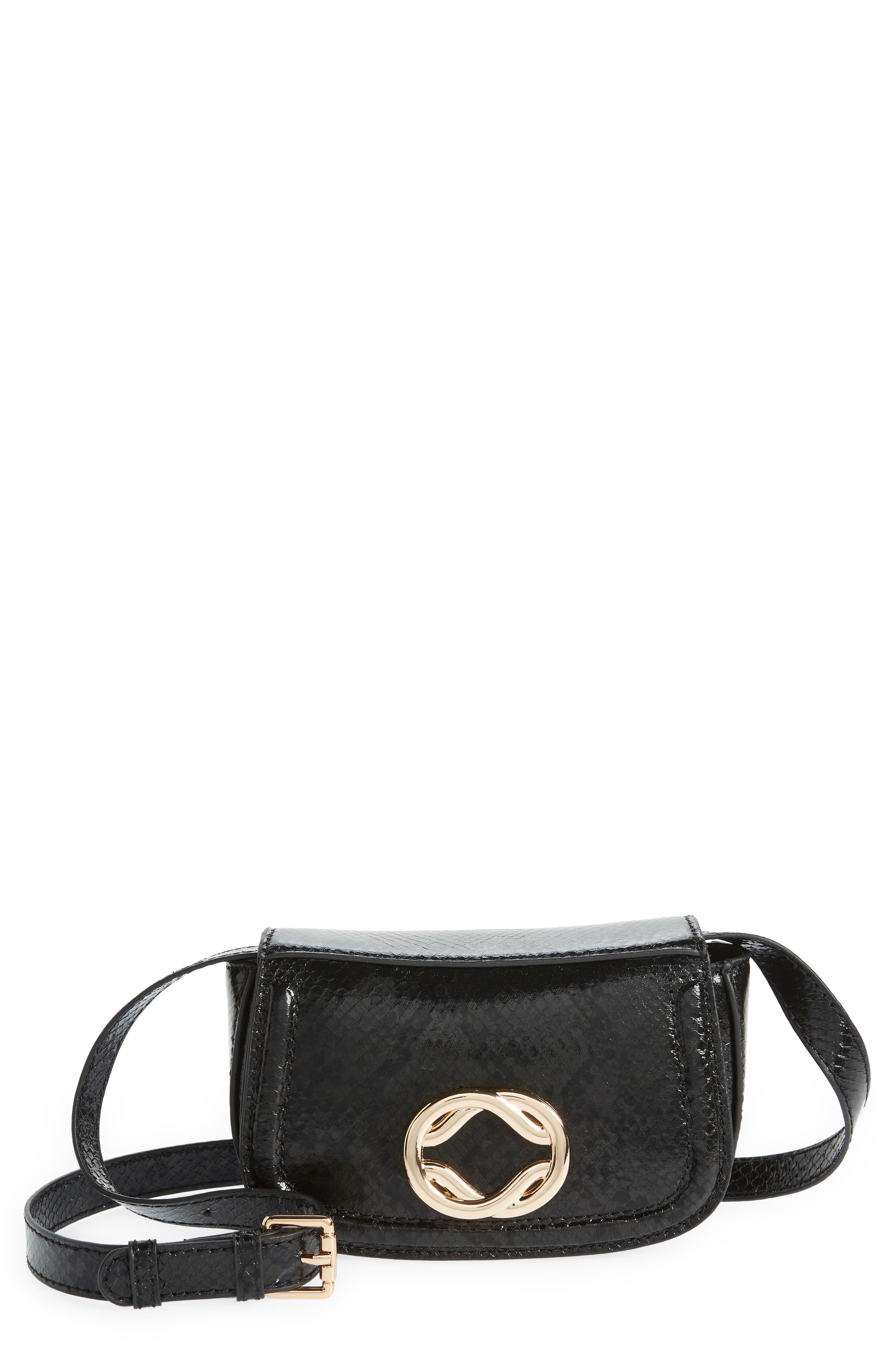Topshop Hardware Crossbody Bag, Main, color, 