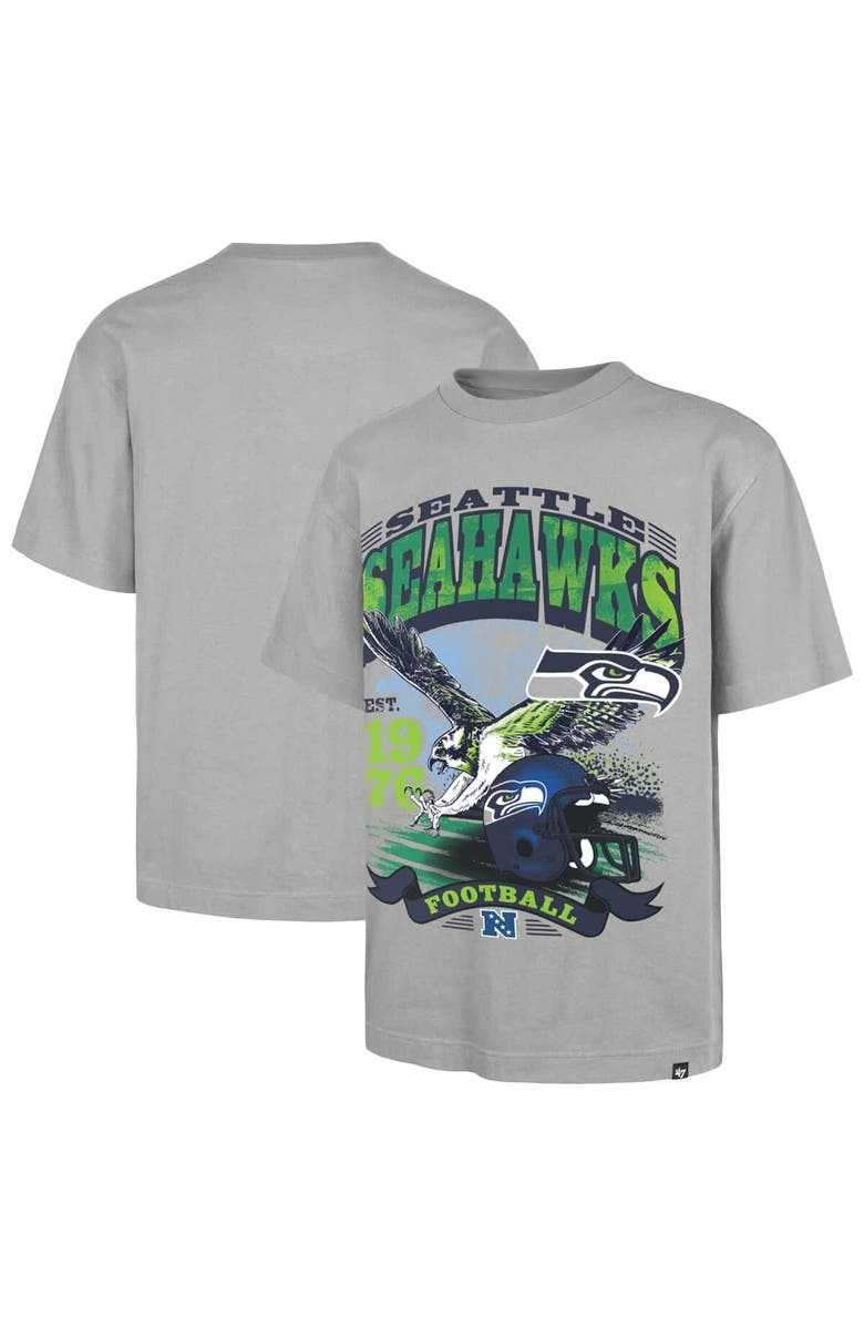 '47 Men's '47  Gray Seattle Seahawks Regional Foundation T-Shirt, Main, color, Gray