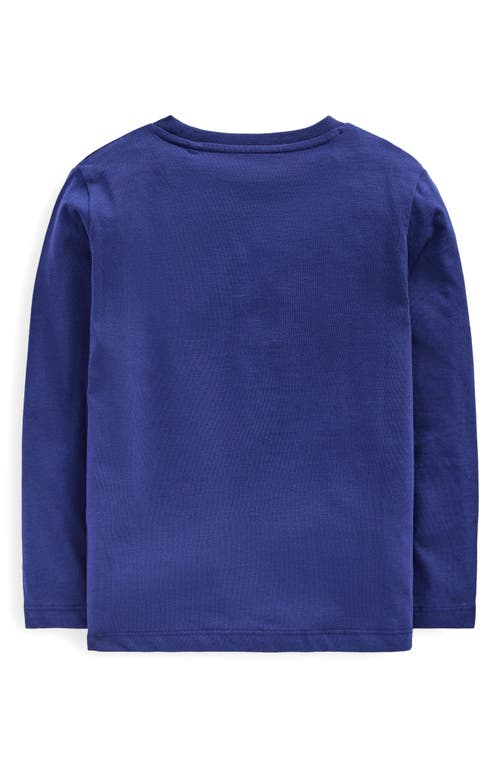 Boden Kids' Long Sleeve Cotton Glow In Blue