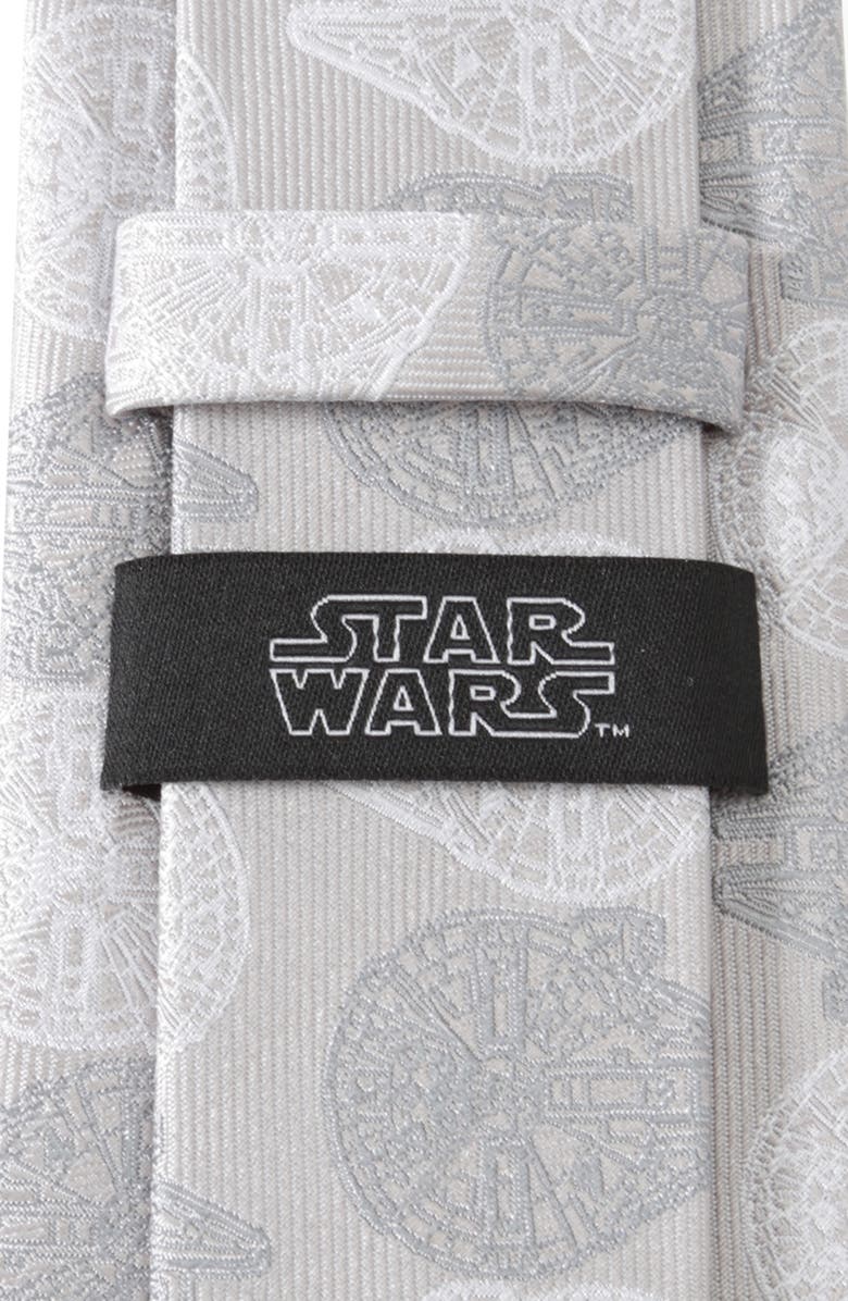 Cufflinks, Inc. x Star Wars<sup>™</sup> Millennium Falcon Silk Tie, Alternate, color,