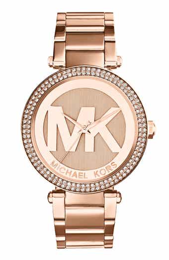 MICHAEL Michael Kors Michael Kors Parker Logo Dial Bracelet Watch, 39mm
