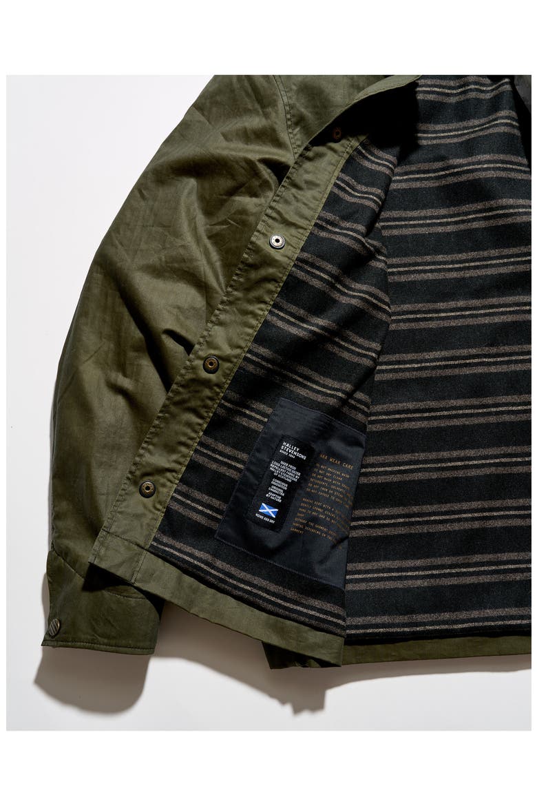 Harrison Water Repellent Waxed Cotton Jacket, Alternate, color, OLIVE