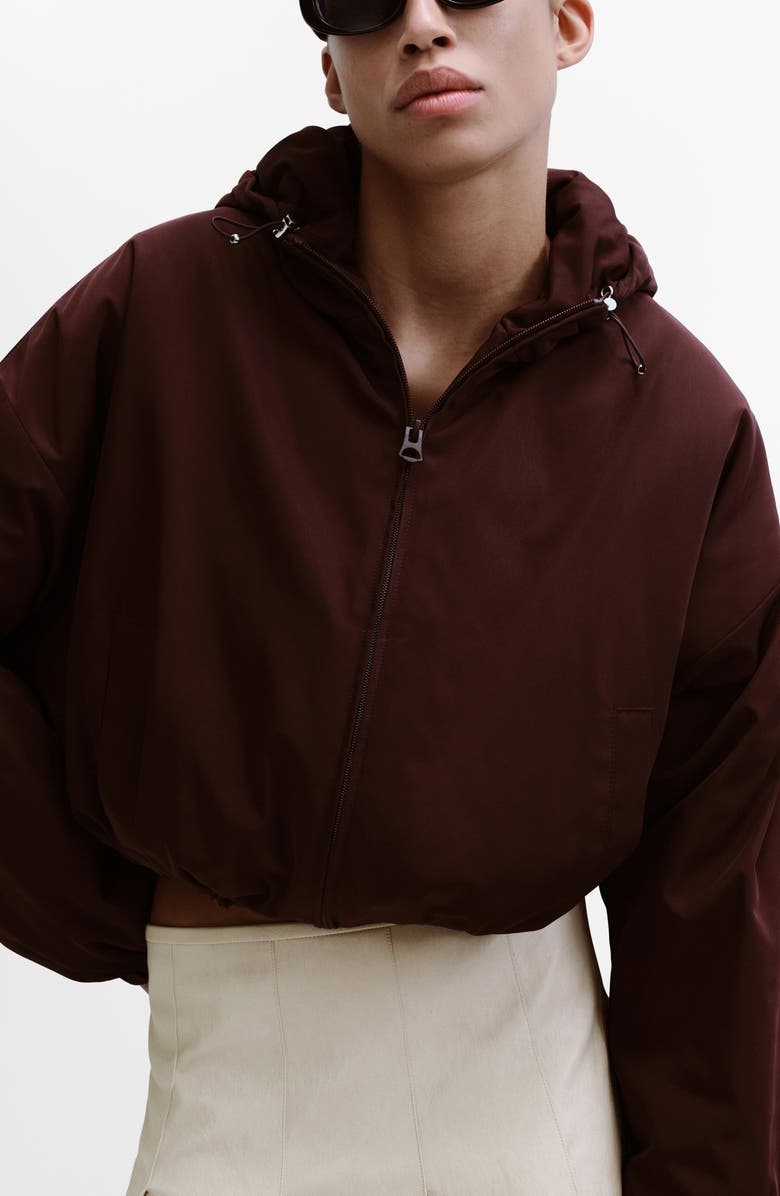 MANGO Sia Faux Leather Godet Skirt, Alternate, color, Ecru