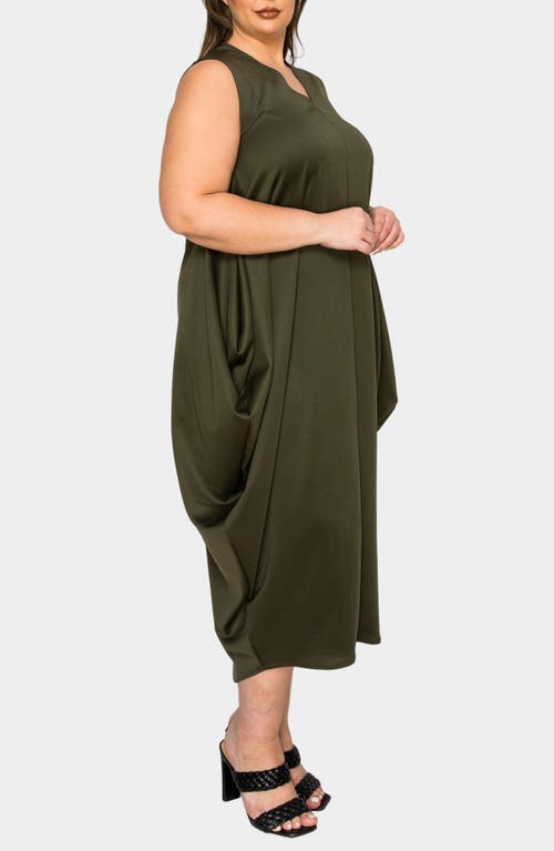 L I V D Clover Sleeveless Dress In Green