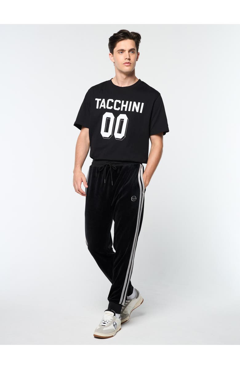 Sergio Tacchini Damarindo Velour Track Pant, Main, color, Black Beauty