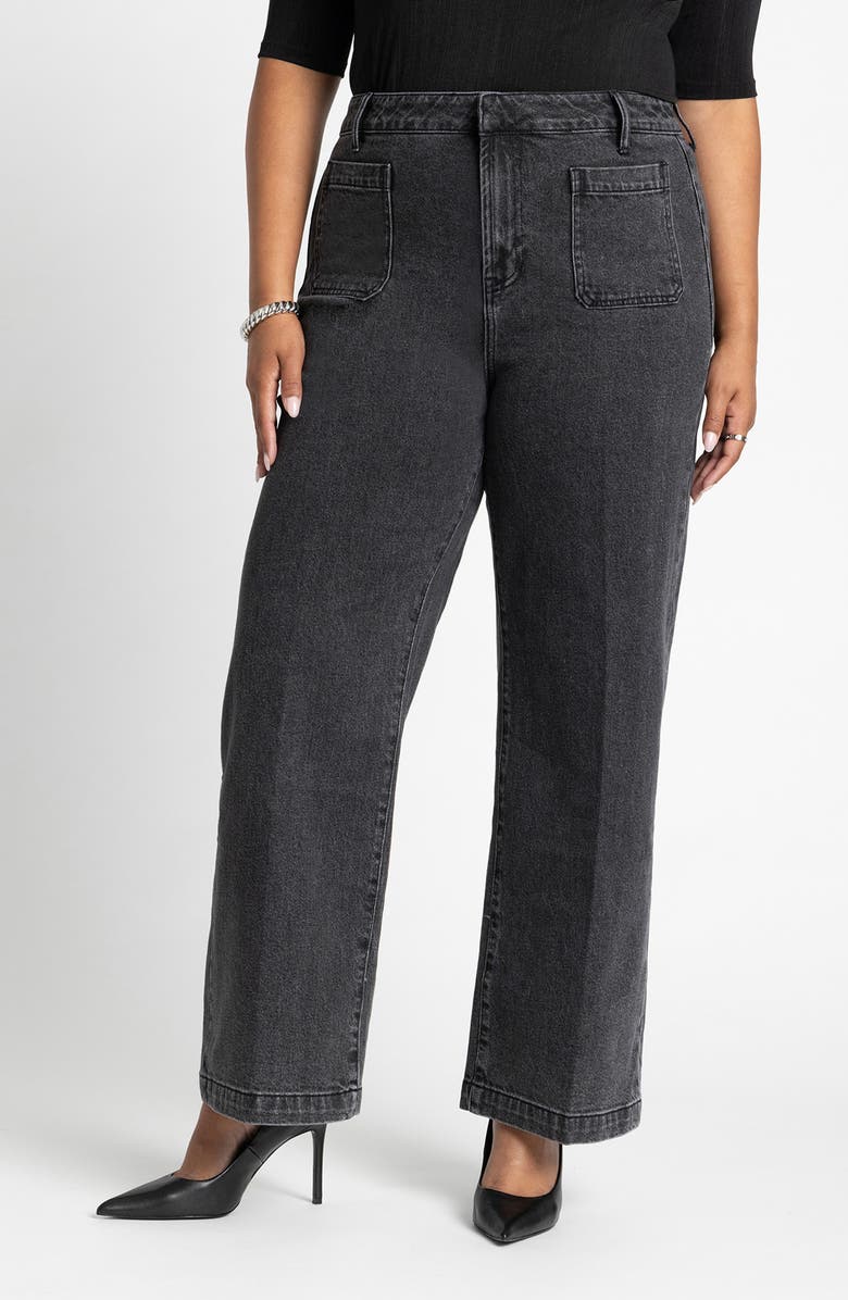 ELOQUII The Trouser Wide Leg Jeans, Main, color,