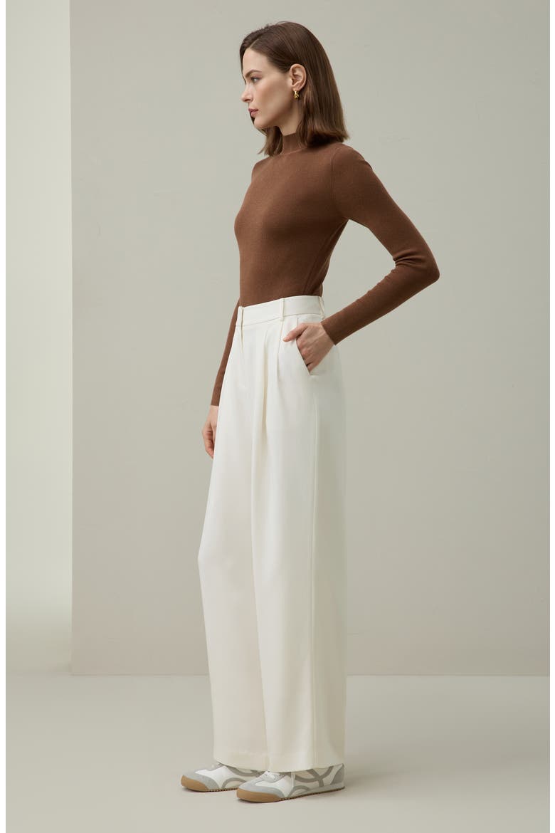 Essential Cashmere Blend Top, Alternate, color, Henna