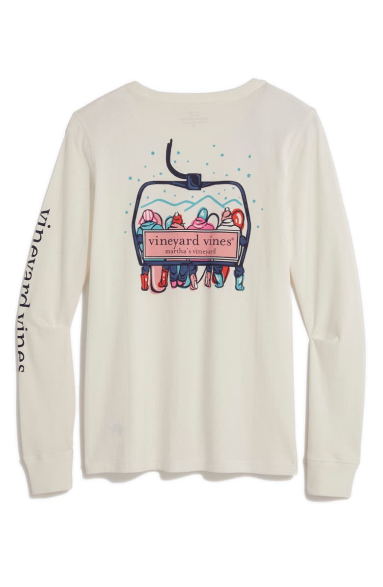 vineyard vines Ski Lift Cotton Graphic T-Shirt, Main, color, Aqua Haze