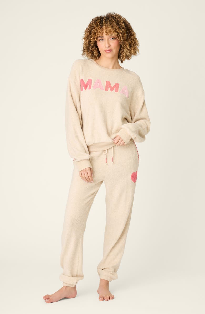 PJ Salvage For the Mamas Cotton Blend Sweatshirt, Alternate, color, Light Oatmeal