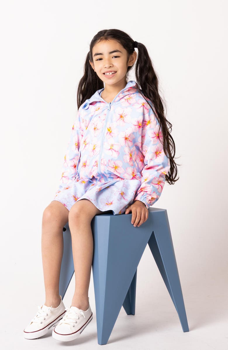 CALONIE Kids' Max Rain Water Repellent Reversible Windbreaker, Alternate, color, Blue