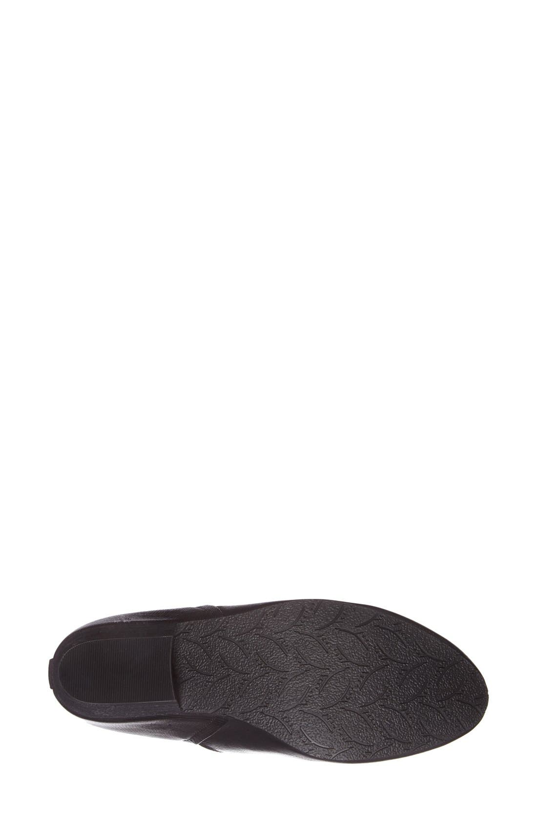'Felix' Leather Bootie, Alternate, color, BLACK
