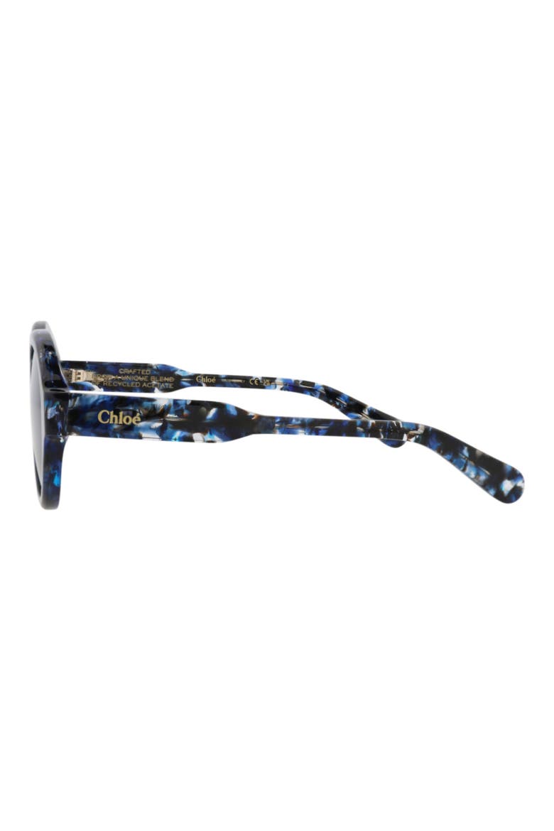 54mm Oval Sunglasses, Alternate, color, BLUE BLUE BLUE