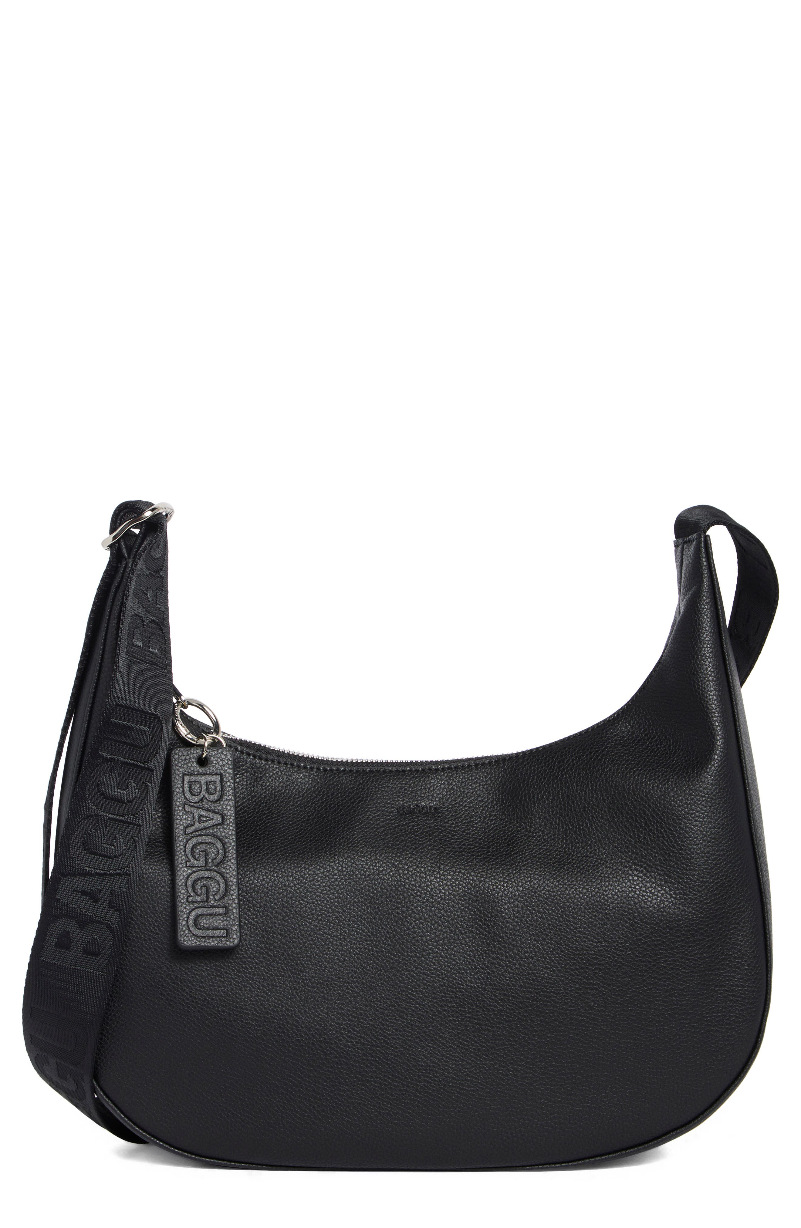 Baggu Medium Recycled Leather Crescent Shoulder Bag