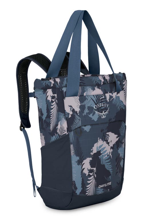 Osprey Daylite Water Repellent Tote Pack In Blue Spikemoss/alkaline