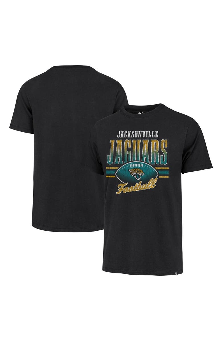 '47 Men's '47 Black Jacksonville Jaguars Last Call Franklin T-Shirt, Main, color, Black