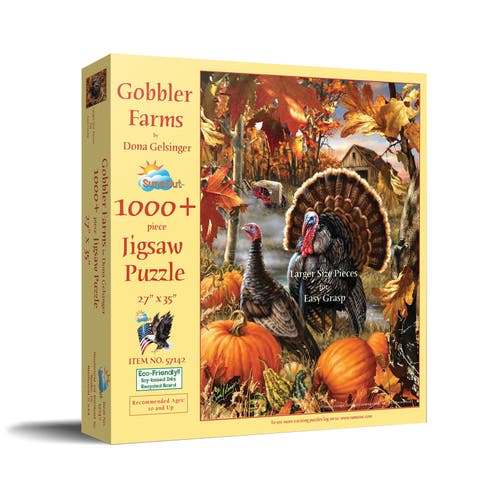 Gobbler Farms 1000 piece Jigsaw Puzzle for Adults Large Pieces