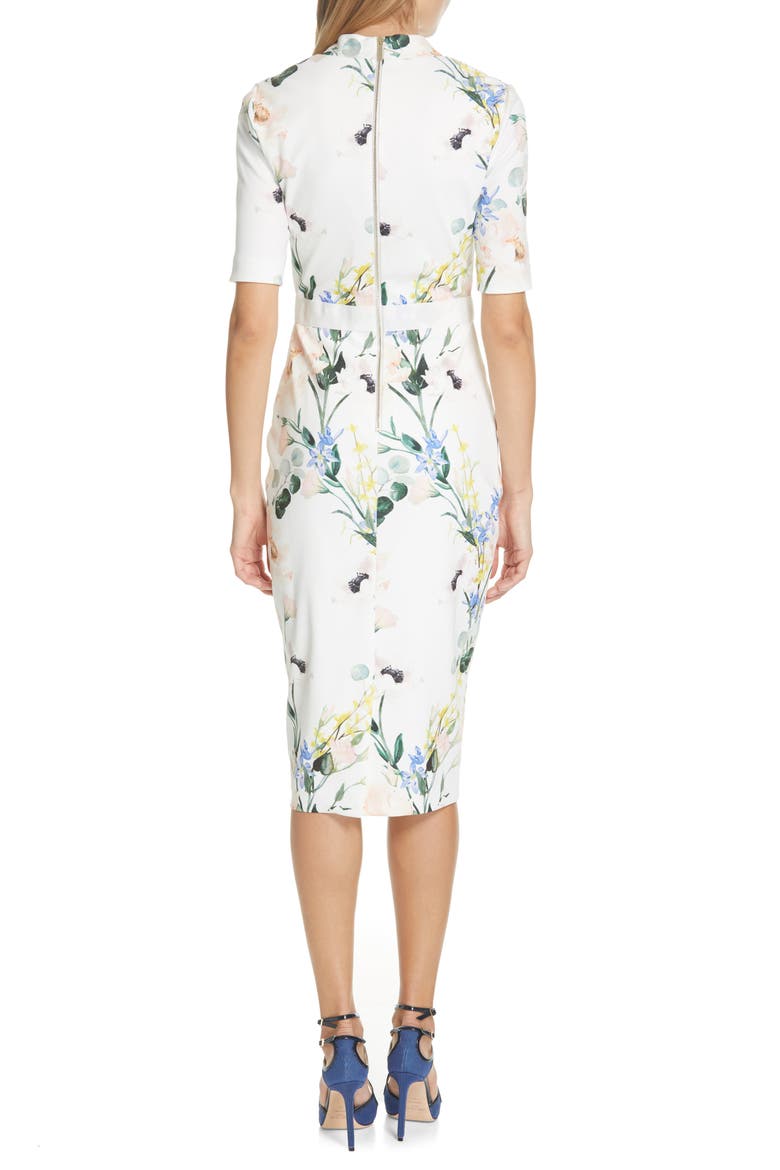 Lylli Elegance Pencil Dress, Alternate, color, WHITE