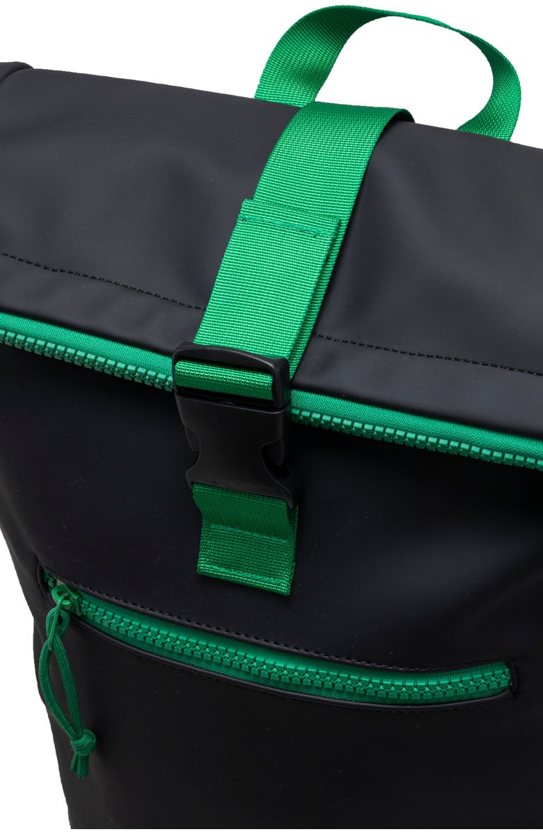 XRAY Waterproof Expandable Backpack, Alternate, color, Black/ Kelly Green