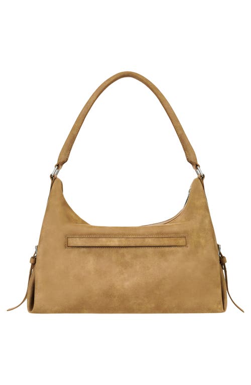 Stand Oil Mushy Faux Leather Shoulder Bag In Brown