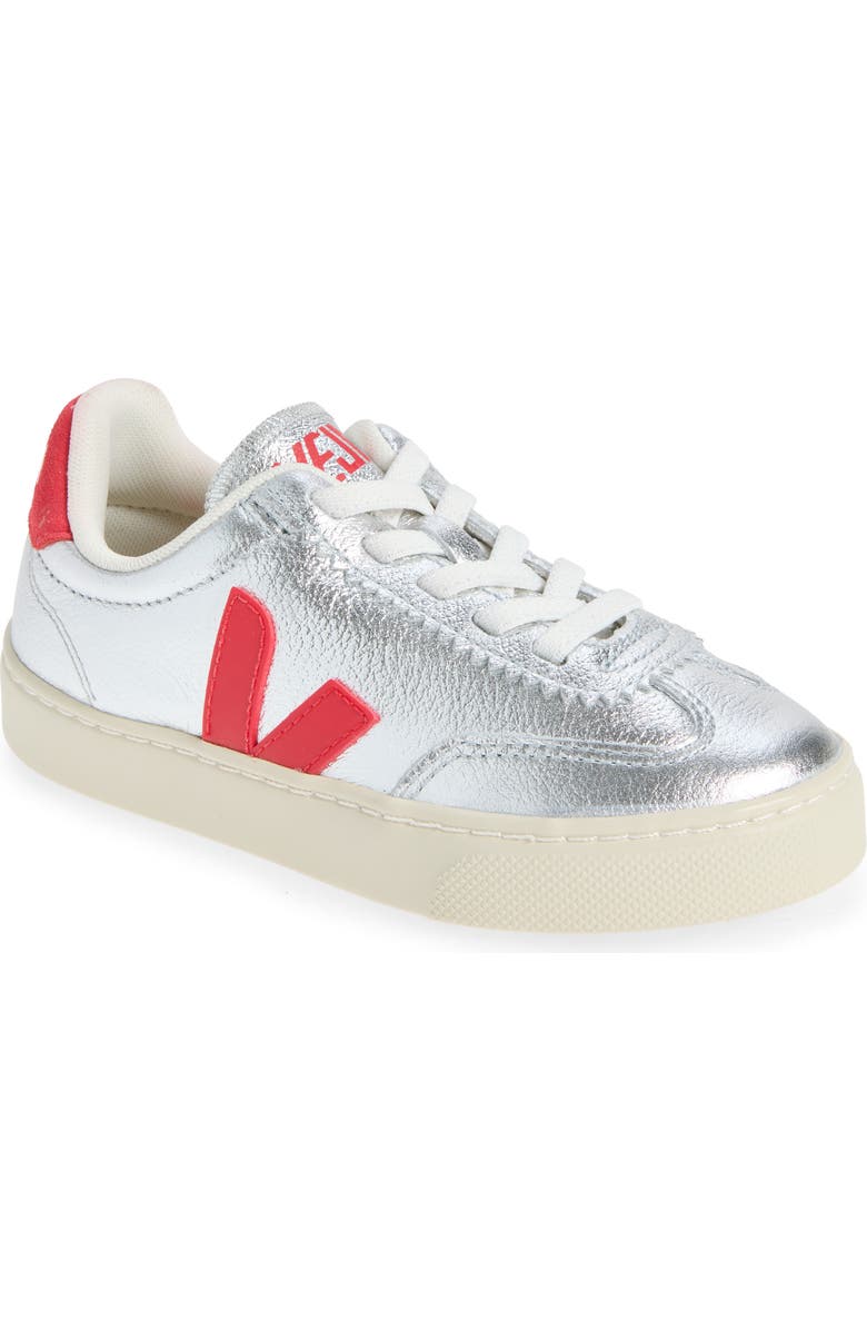 Veja Kid's Small Volley O.T. Sneaker, Main, color, Silver Pekin