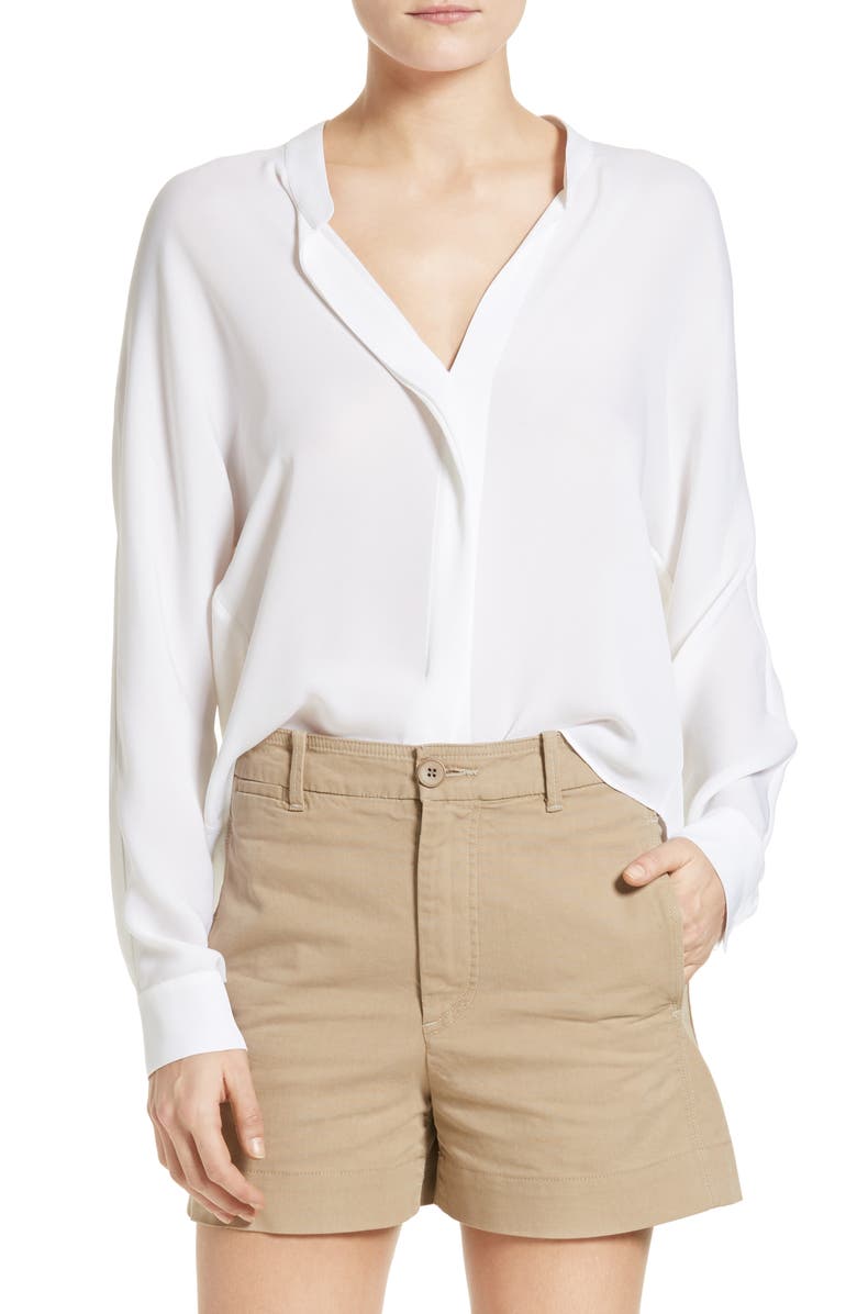 Vince Sheer Silk Blouse, Main, color,