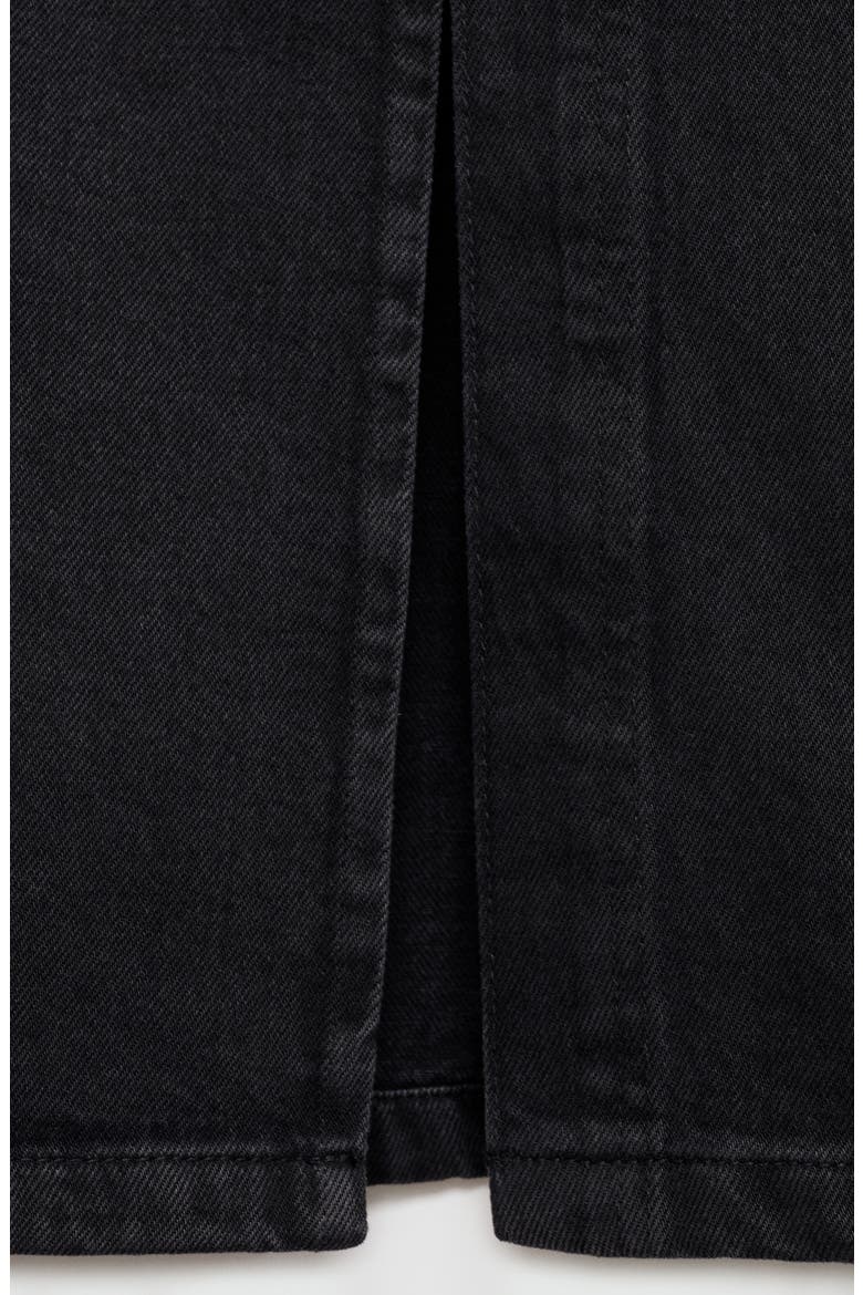 Denim Midi Skirt, Alternate, color, BLACK DENIM