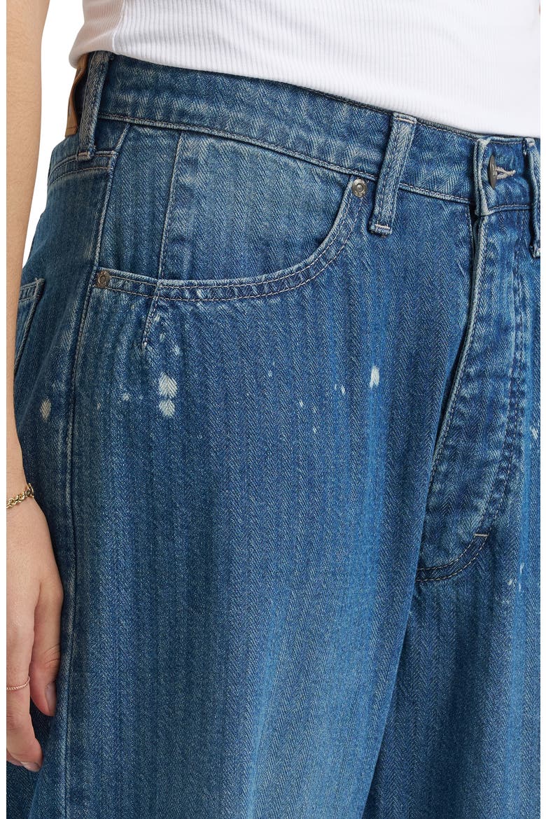 Bleach Splatter Crop Loose Fit Herringbone Jeans, Alternate, color, DREAM OF ME