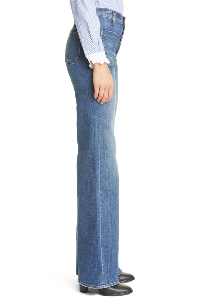 Nili Lotan Florence Patch Pocket Jeans, Alternate, color, Classic Wash