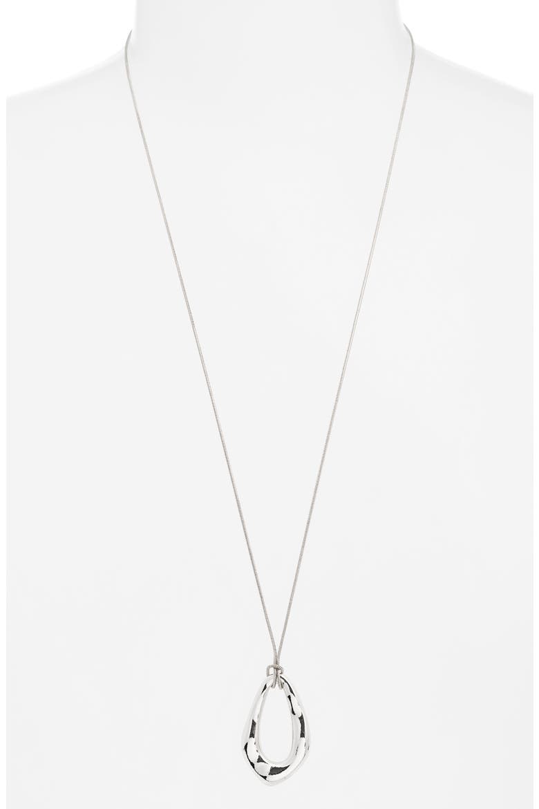 Free Form Pendant Necklace, Alternate, color, SILVER