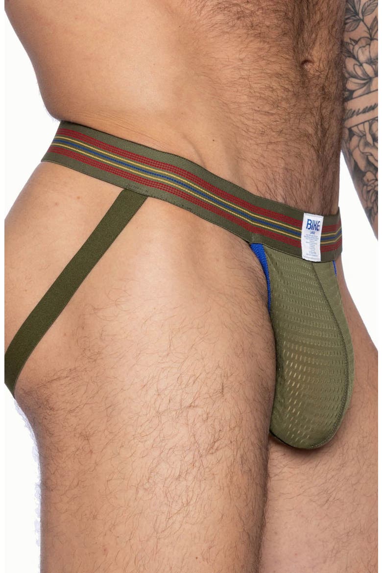 Mesh Jock Strap, Alternate, color, OLIVE