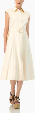 IVONNE Midi Wide Shirt Dress