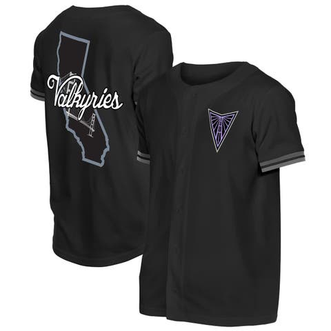 Men's New Era Black Golden State Valkyries 2026 WNBA Draft Hometown Baseball Jersey