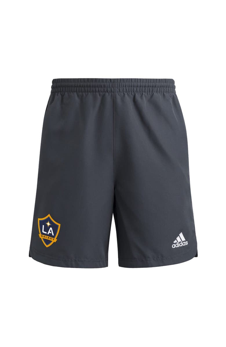adidas Men's adidas Gray LA Galaxy 2025 Travel Shorts, Alternate, color, Gray