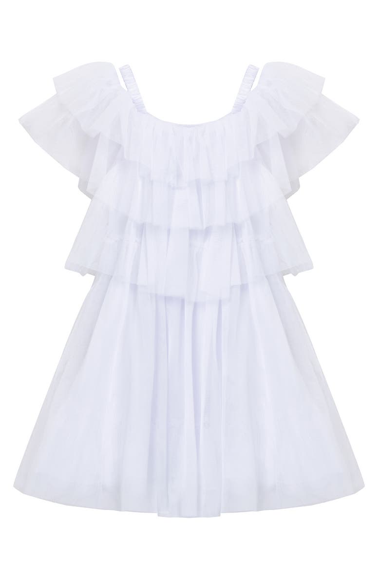 Habitual Kids Kids' Ruffle Mesh Dress, Main, color,