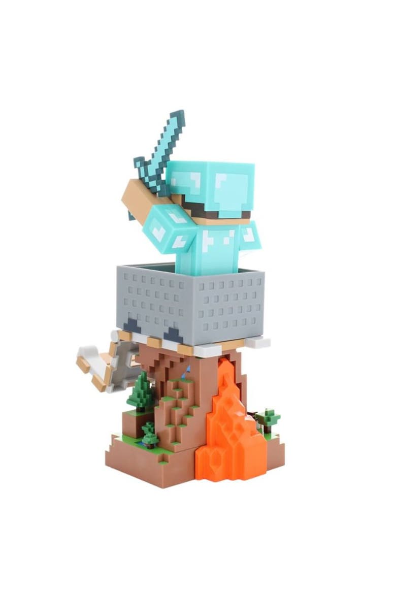 Minecraft Steve in Diamond Armor Cable Guys Controller Holder, Alternate, color, Multicolored