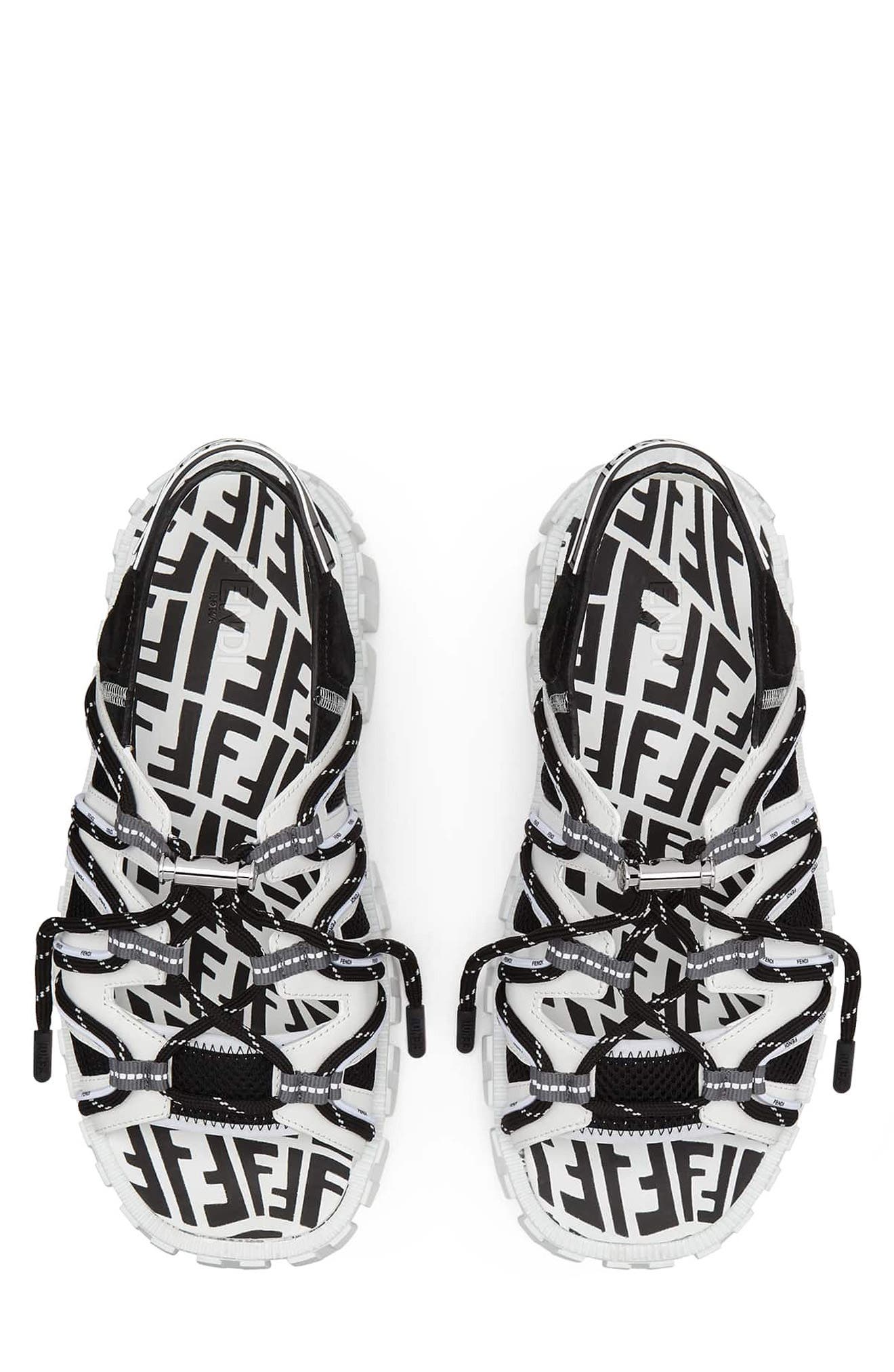 Fendi x Sarah Coleman Force FF Vertigo Trek Sandal, Alternate, color, 
