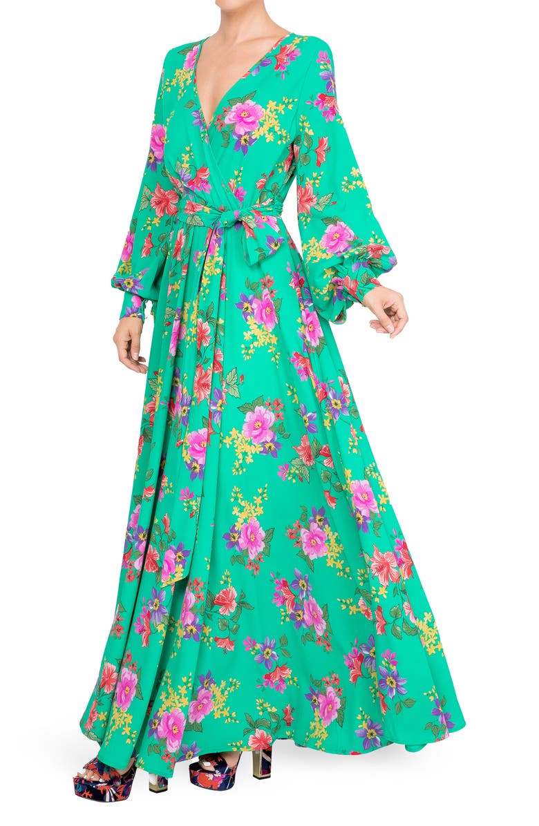 MEGHAN LA Lilypad Maxi Dress, Main, color, 